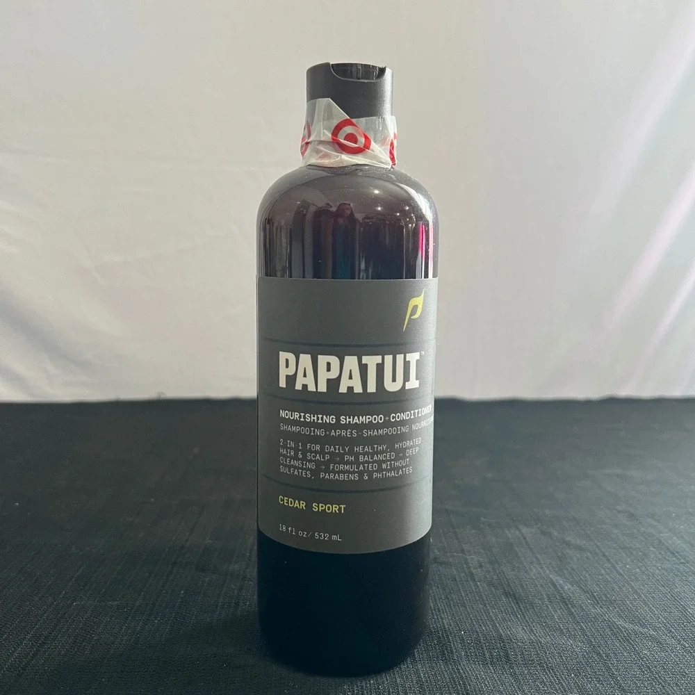 PAPATUI Cedar Sport Nourishing 2in1 Shampoo and Conditioner 18oz Dwayne Johnson‎